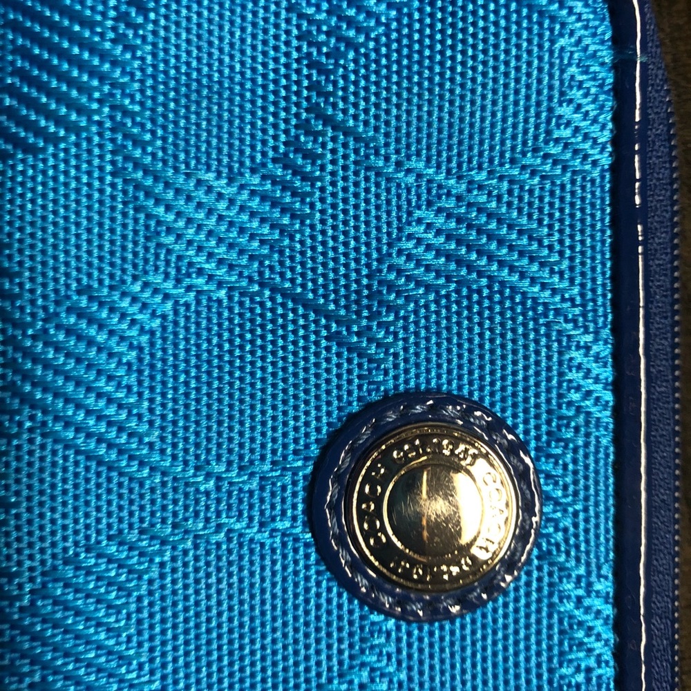 Coach wristlet blue and pink - Picture 2 of 4